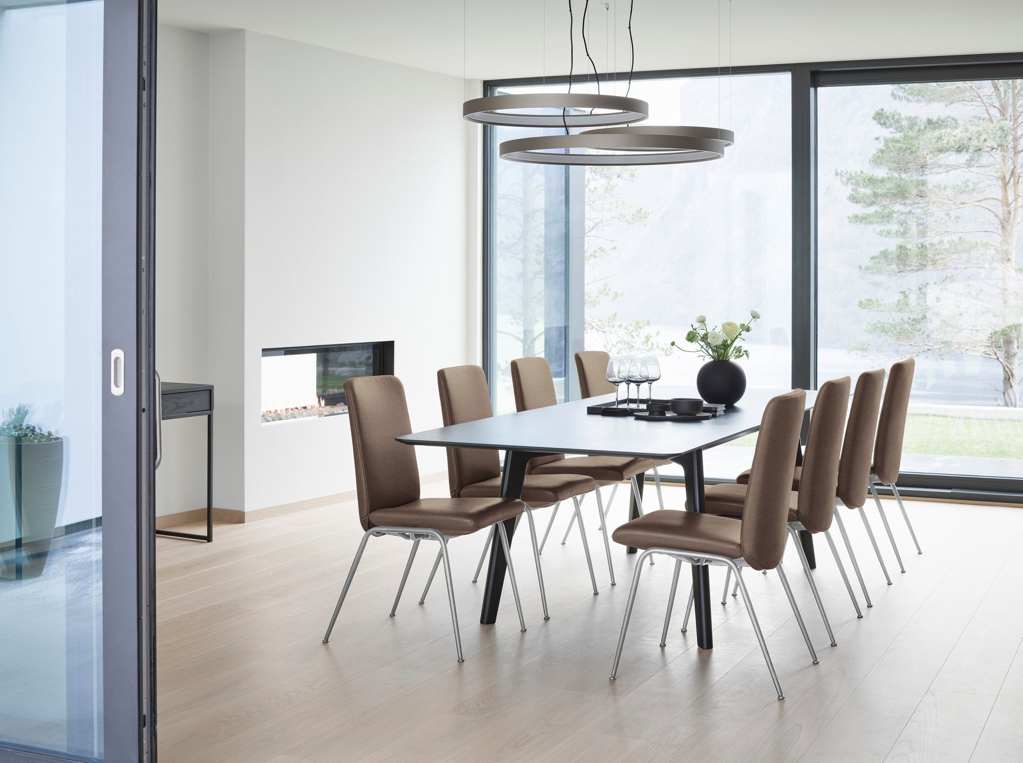 Stressless® Polsterstuhl Laurel, Low Back, Größe L, mit Beinen aus Stahl in Chrom matt