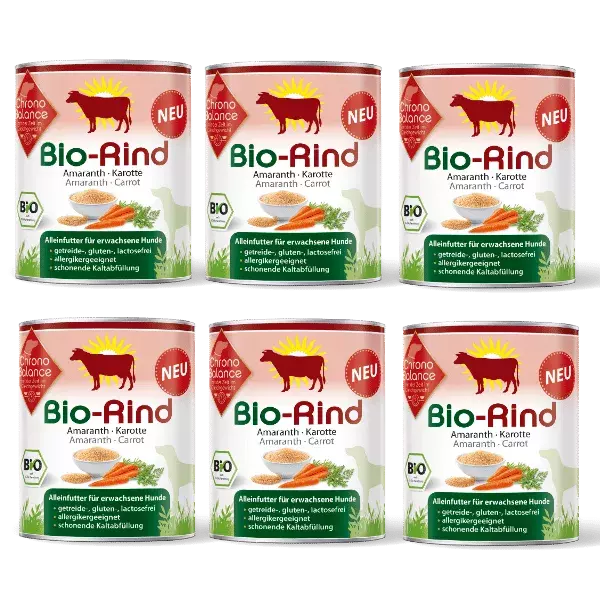 ChronoBalance Hundenassfutter ChronoBalance Alleinfutter Rind mit Amaranth und Karotte 4,8 kg