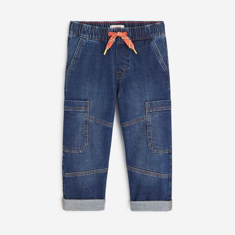 Pantalon garçon bleu denim Catimini