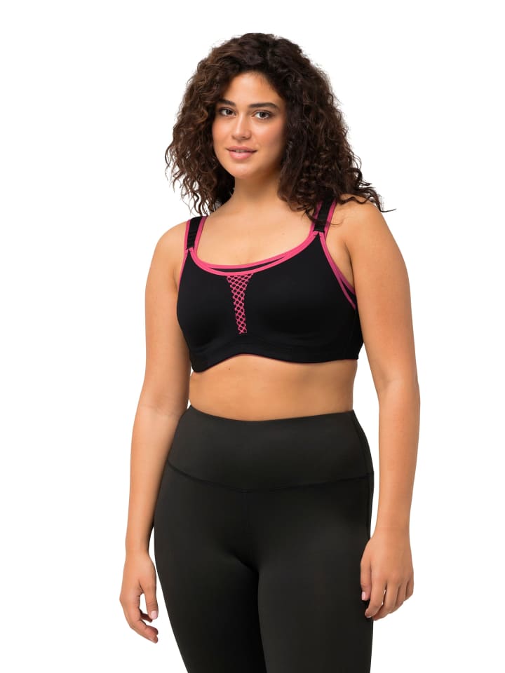 Ulla Popken Sport BH in schwarz günstig kaufen