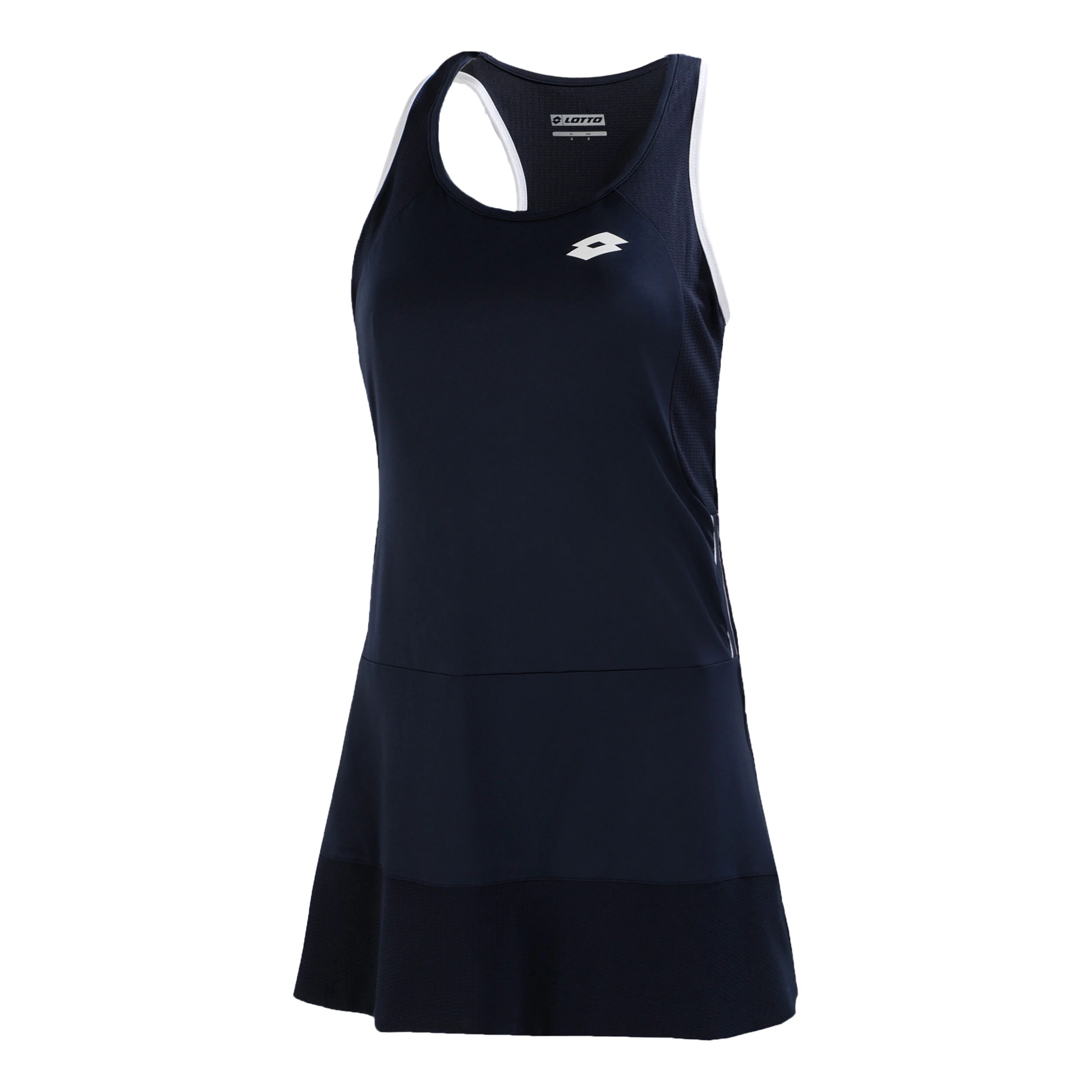 Squadra II PL Kleid Damen - Dunkelblau, Weiß