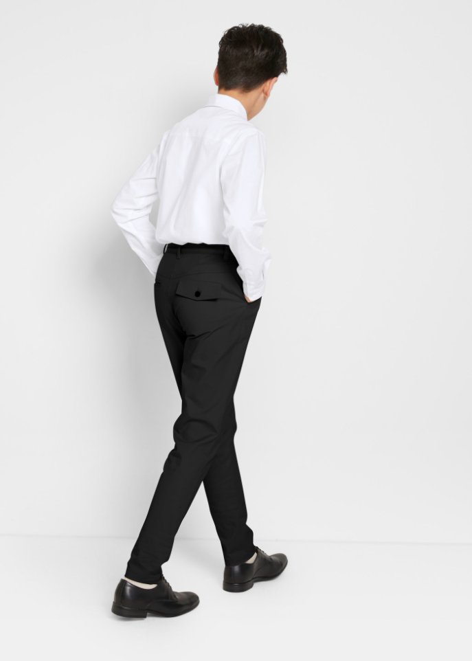 Jungen Chinohose, Hemd, Fliege, festlich (3-tlg.Set)