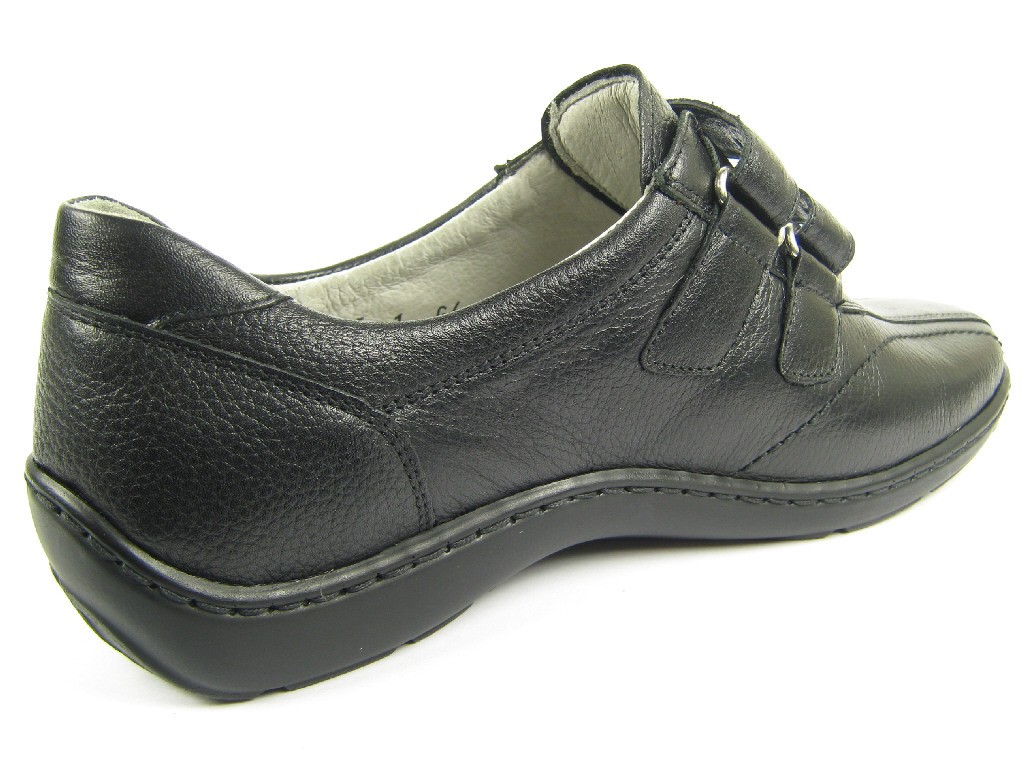 WALDLÄUFER Freizeit Schnürer schwarz 496301
