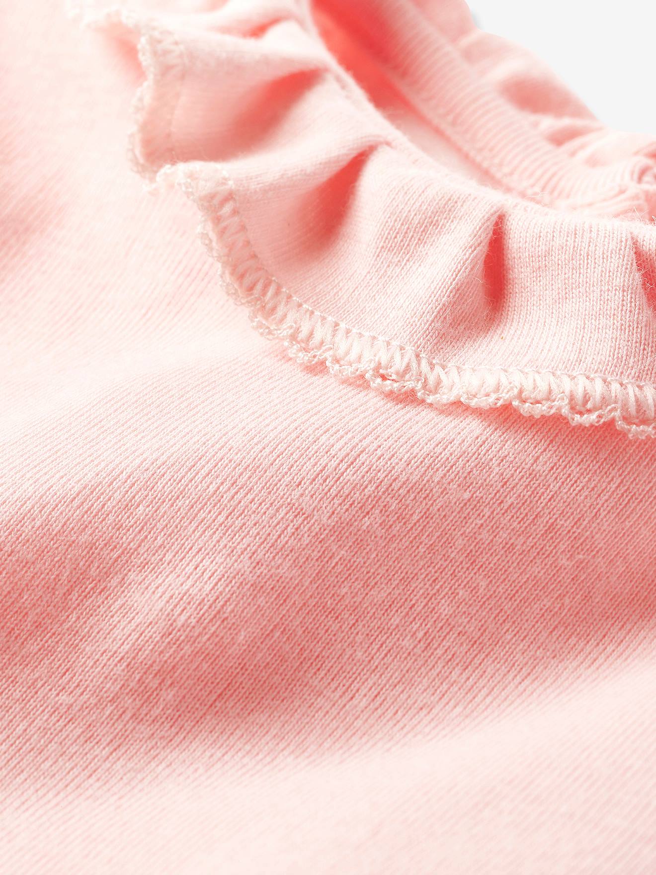 Body manches courtes bébé à collerette en coton PETIT BATEAU rose pale