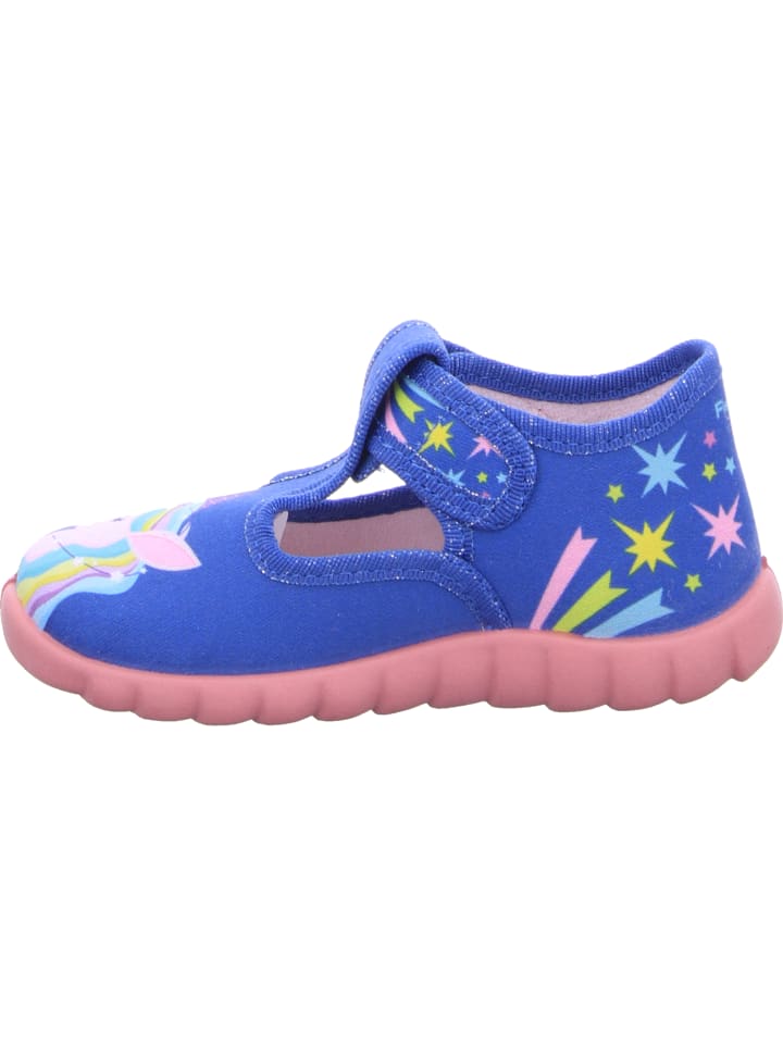 Fischer Markenschuh Hausschuh in blau günstig kaufen