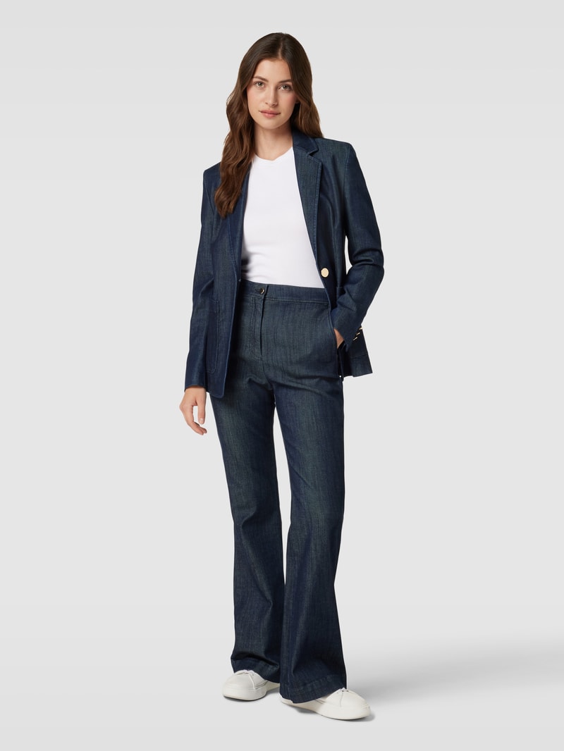 Flared Jeans mit französischen Eingrifftaschen Modell 'Taflera' in jeans