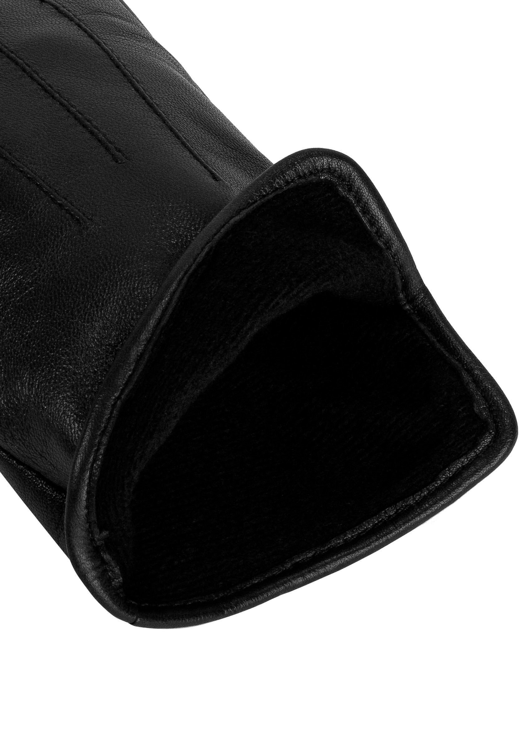 KESSLER Lederhandschuhe Carla Seitenschlitz, Zierbiesen