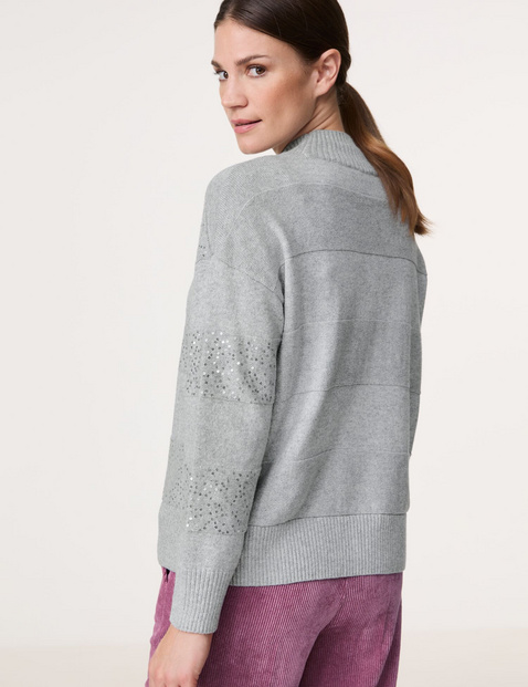 Pullover mit Turtleneck und Dekor