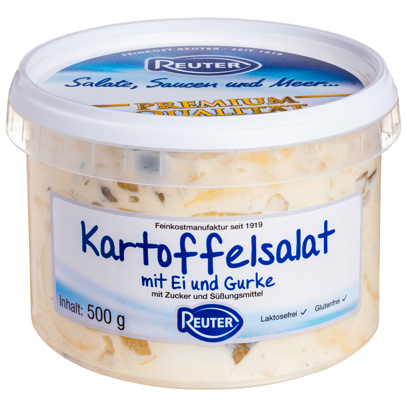 Feinkost Reuter Kartoffelsalat mit Ei und Gurke 500g