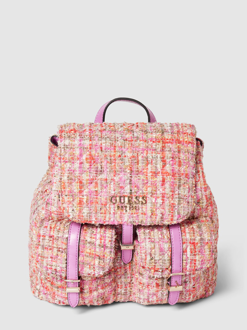 Rucksack in Bouclé-Optik Modell 'ADAM' in pink
