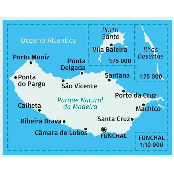 Madeira 1:50 000 - Wanderkarte
