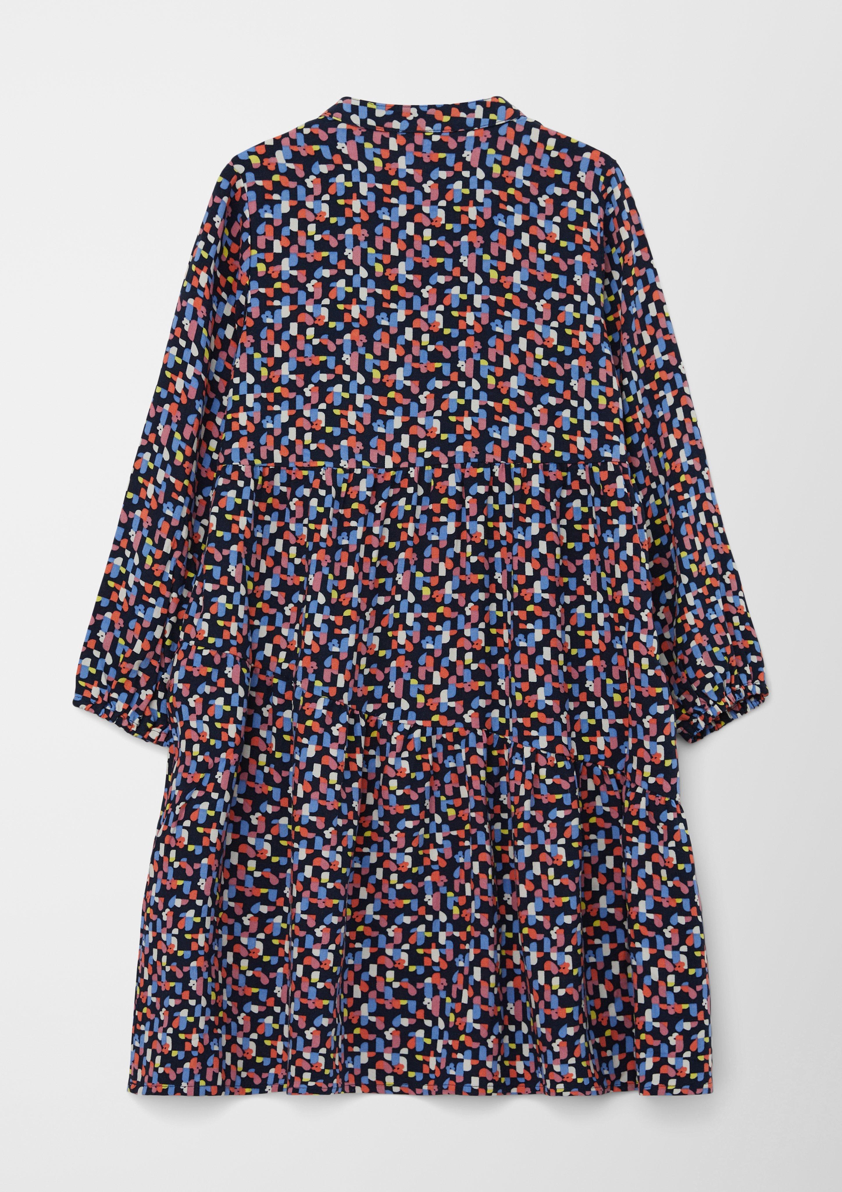 Stufenkleid aus Viskose in Midi-Länge  2124966-59A0