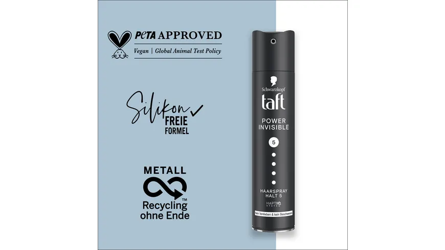 TAFT Haarspray Power Invisible 250 ml Haltegrad 5 - sehr starker Halt 250 ml