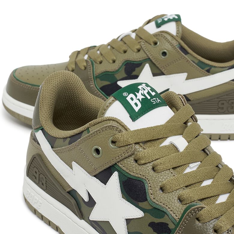 A Bathing Ape Wmns SK8 Sta #4 L olive drab