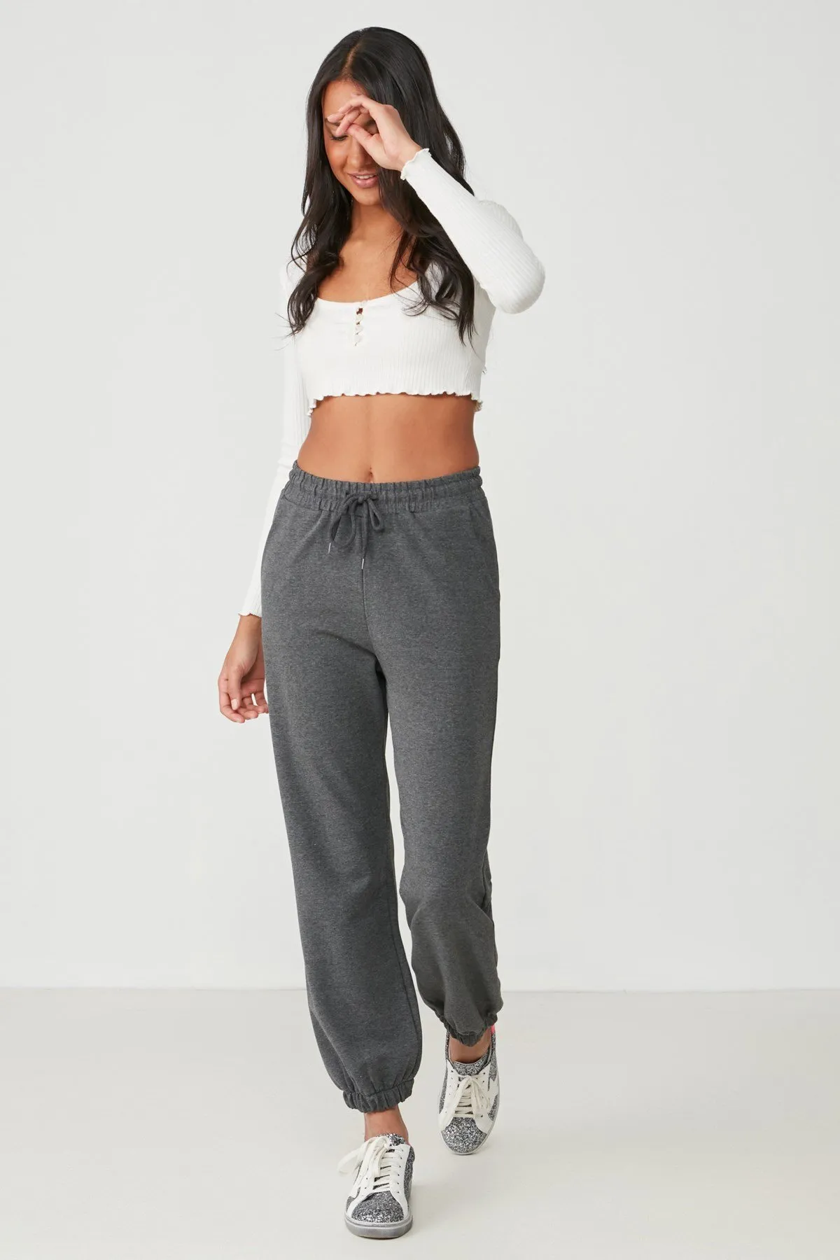 C&City  Jogger Elastic Sports Jogginghose 737 Anthrazit