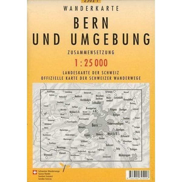 Swisstopo 1 : 25 000 Bern und Umgebung - Wanderkarte