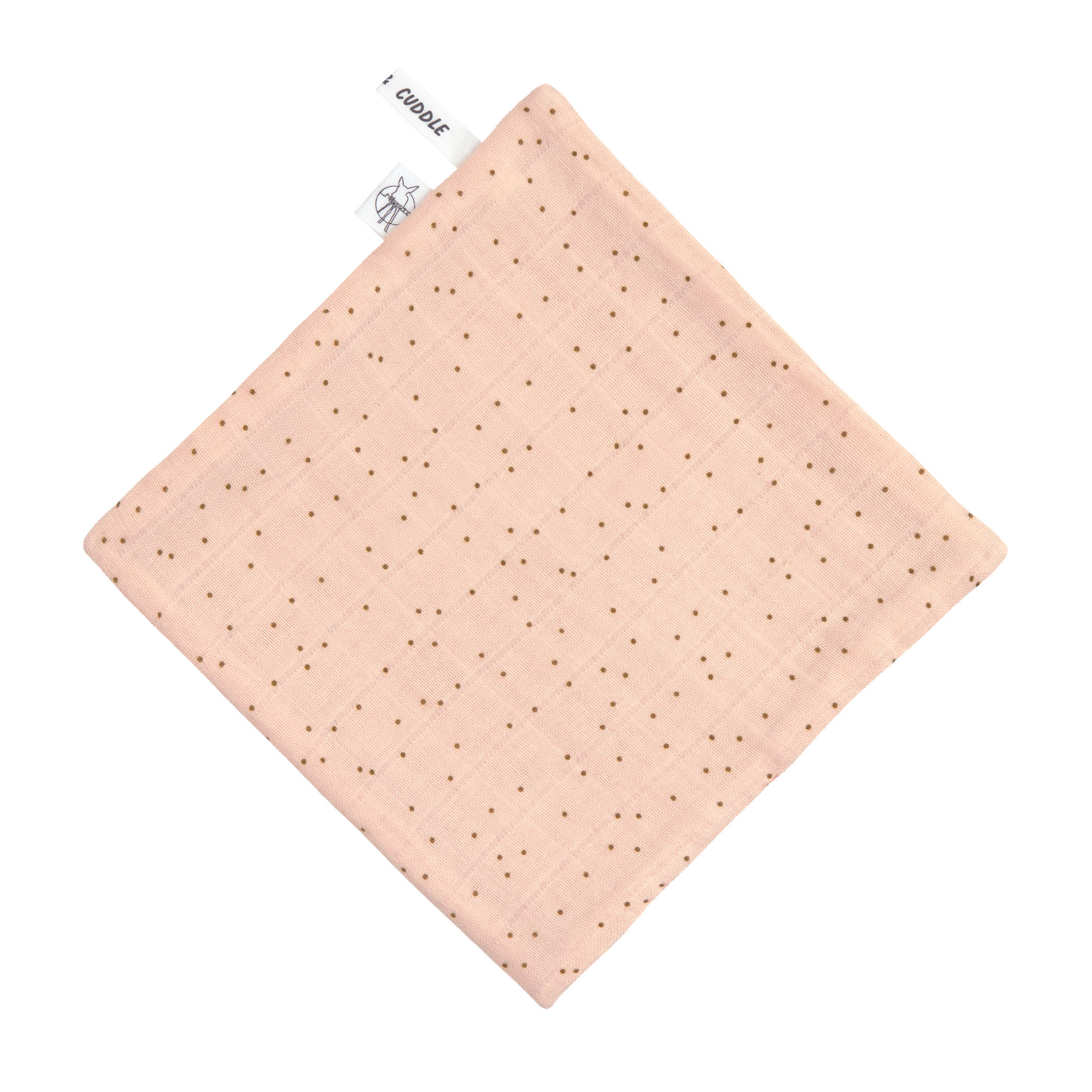 Musselin Waschlappen Baby 3er Set - Punkte, Rosa