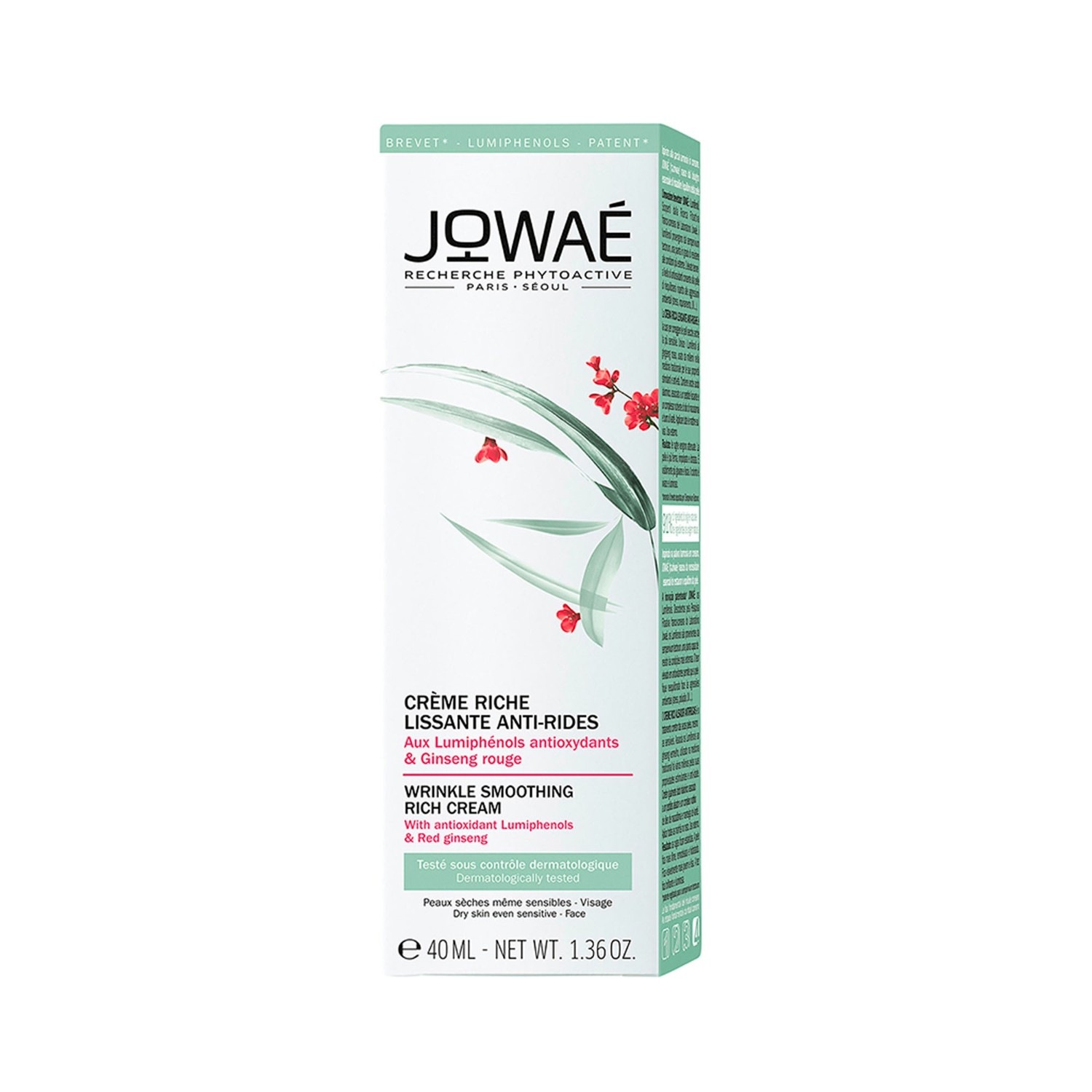 Jowaè Rich Smoothing protivráskový krém s červeným ženšenom