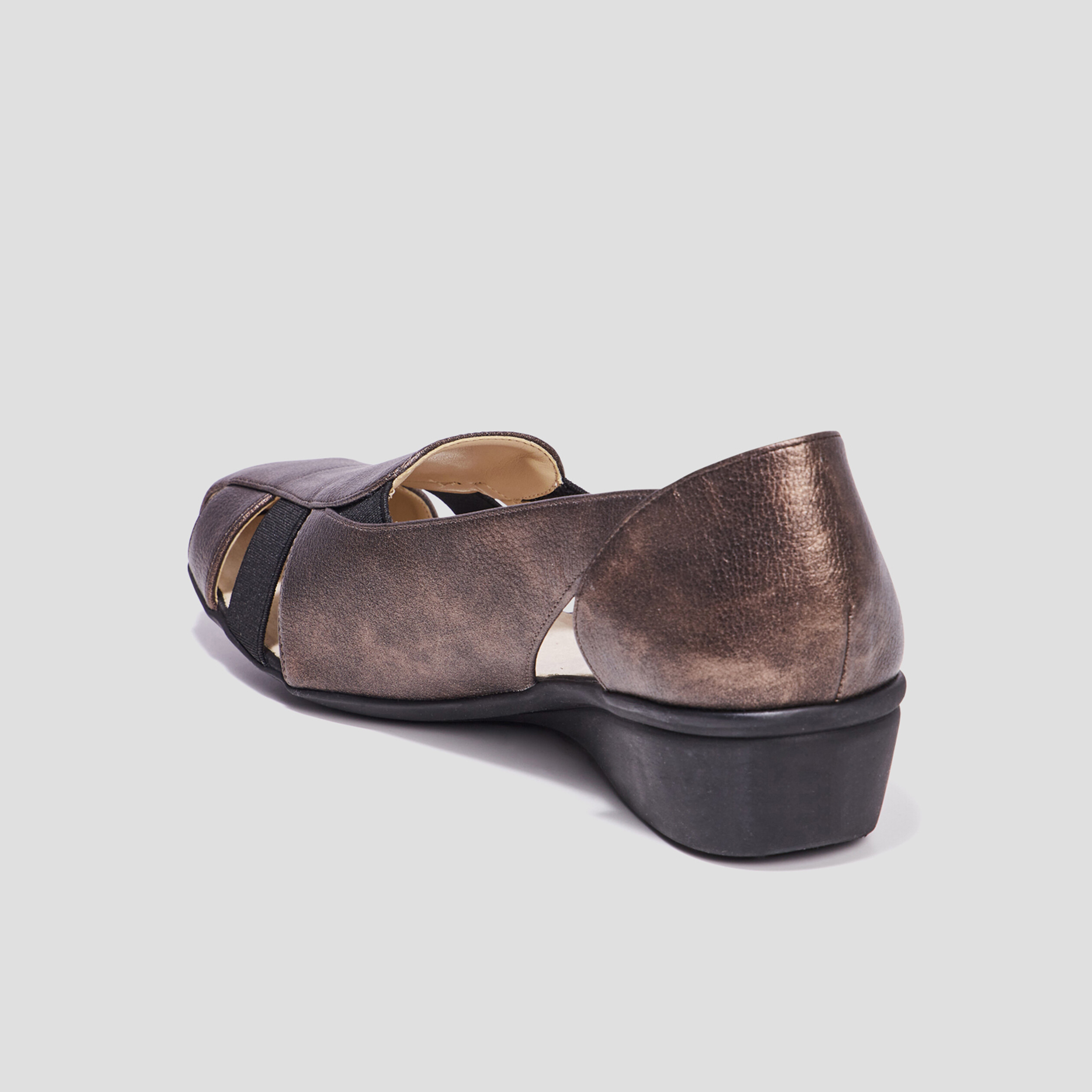 Ballerines pied large Confortissimo couleur cuivre femme | La Halle