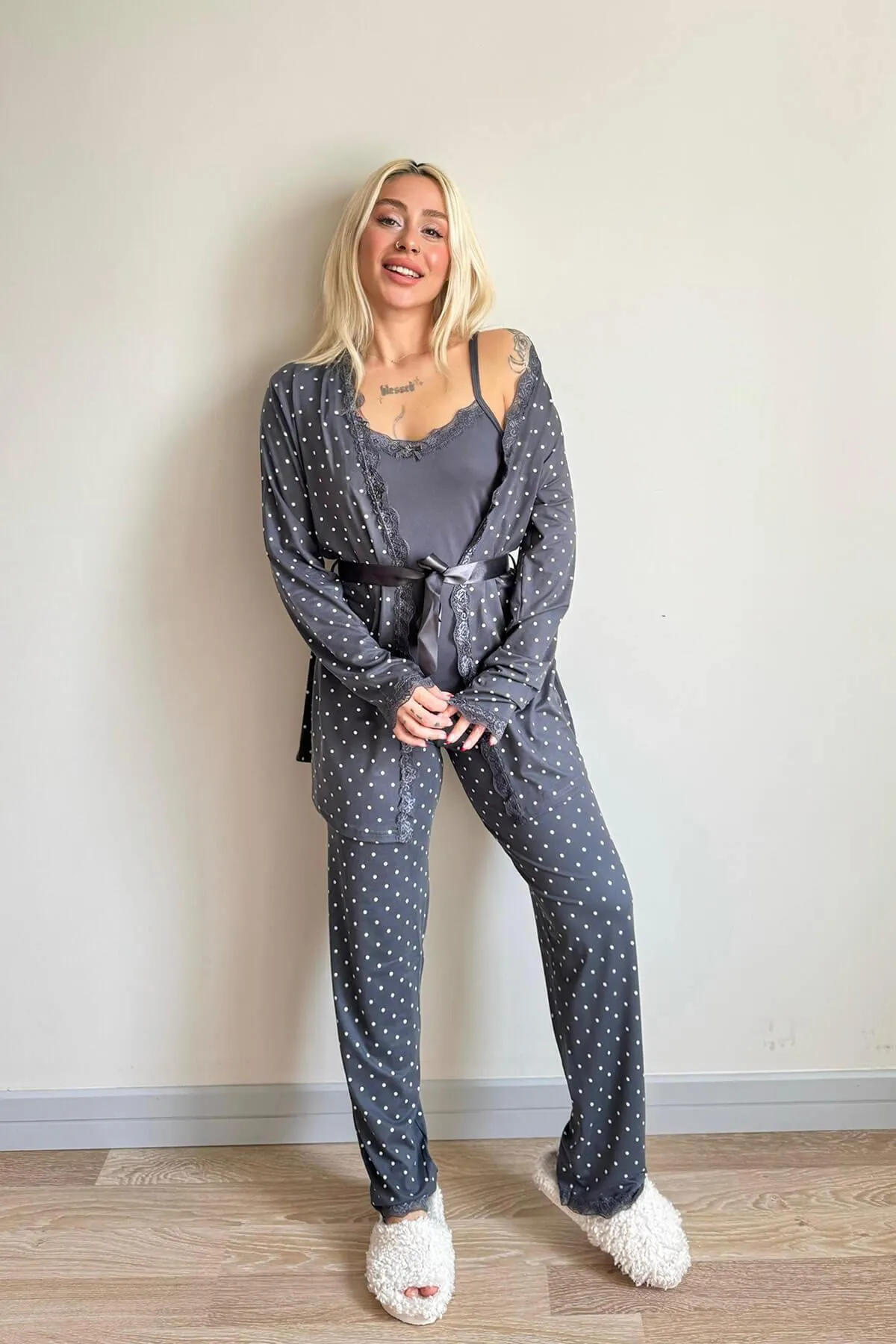 Pijamaevi  Pyjama set - Grau - Muster