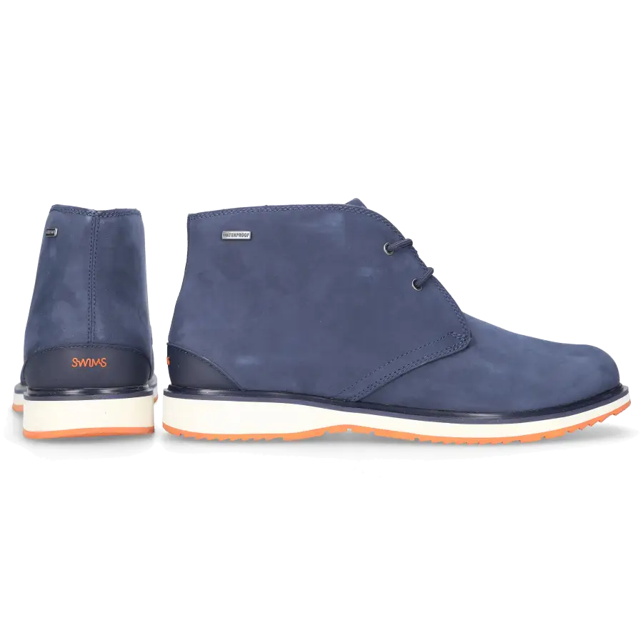 Swims - Stiefeletten BARRY CHUKKA CLASSIC Veloursleder - blau