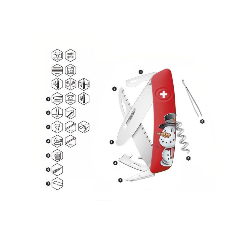 Schweizer Messer, Swiza J06 Junior Weihnachtsschneemann