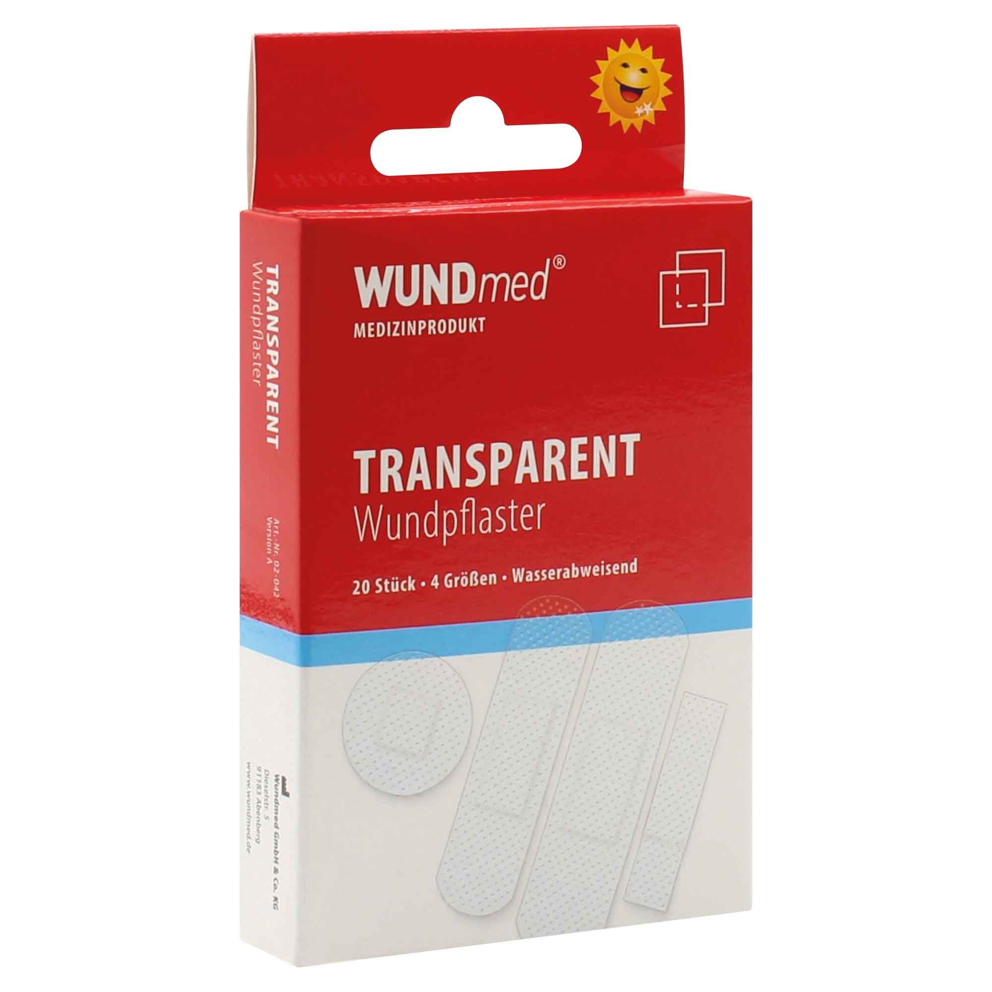 Wundmed Wundpflaster WUNDmed® Pflaster Transparent 20 Stück/Packung