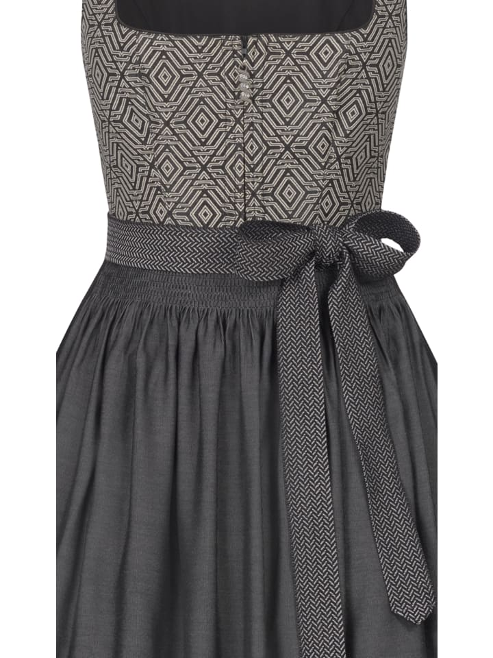 Nübler Midi Dirndl Grace in Schwarz günstig kaufen