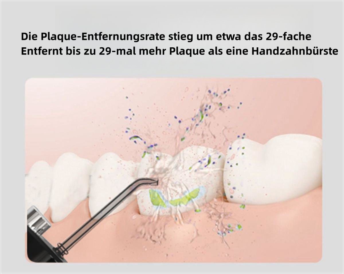 carefully selected Munddusche Tragbarer Mundreiniger, Zubehör: 2 Stück, 3 Modi, IPX7 wasserdicht