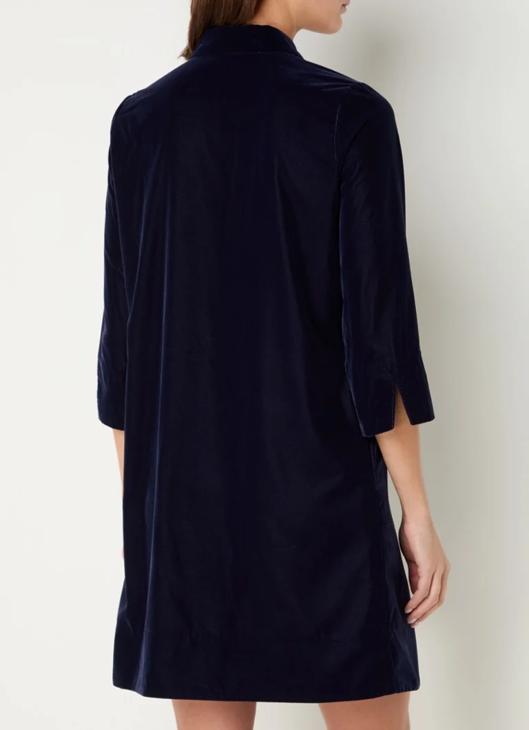 Vestido túnica corto de terciopelo Hobbs Marciele