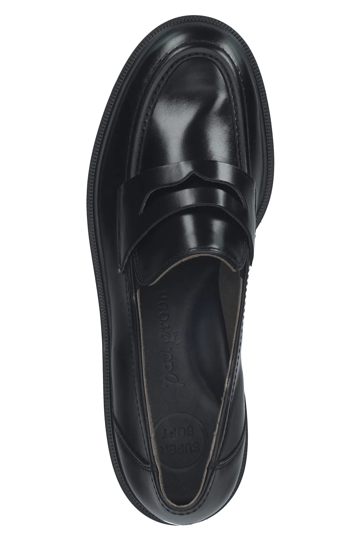 Paul Green  Flacher Schuh - Schwarz - Blockabsatz