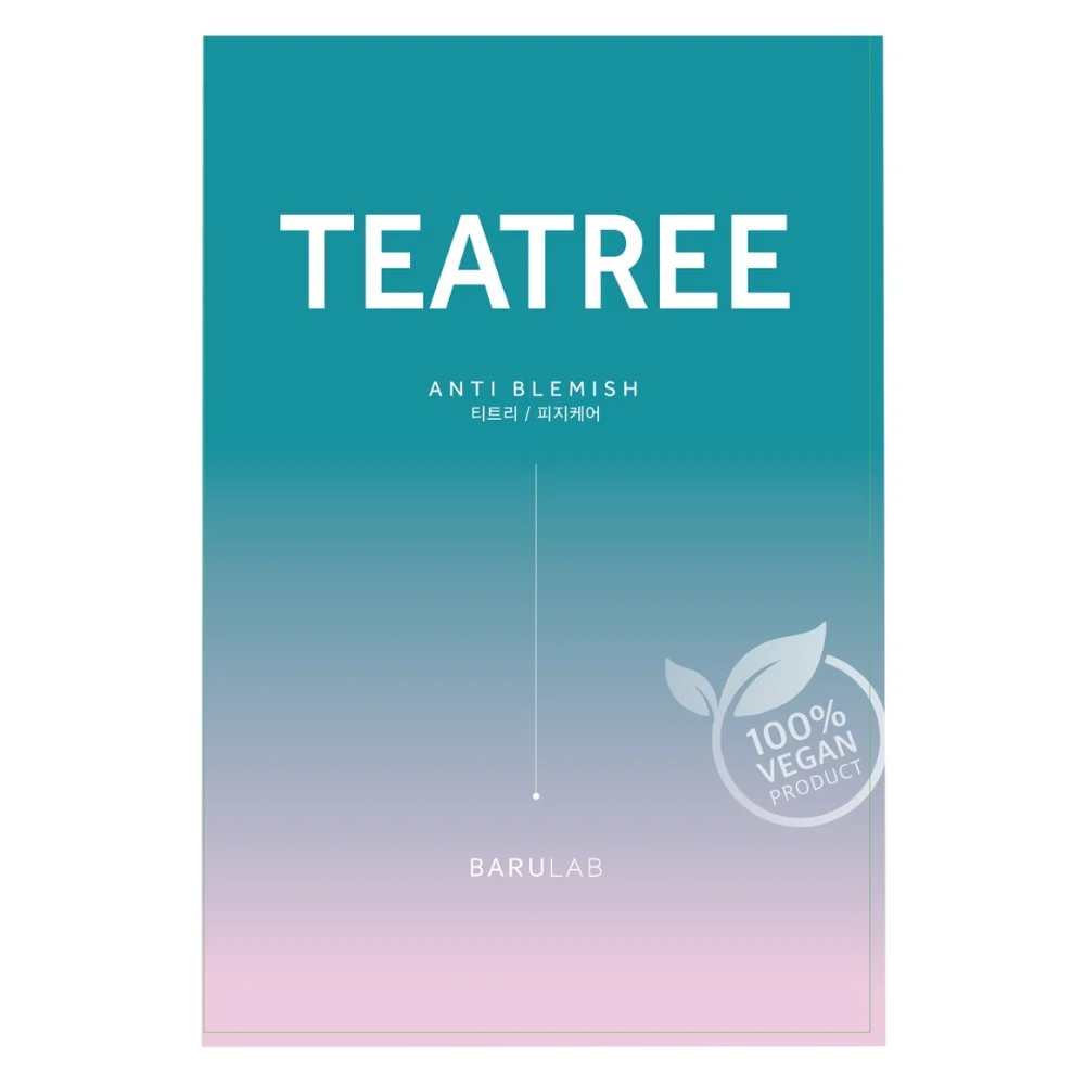 The Clean Vegan Mask - Tea Tree - Soothing Face Mask, Hydrating Face Mask