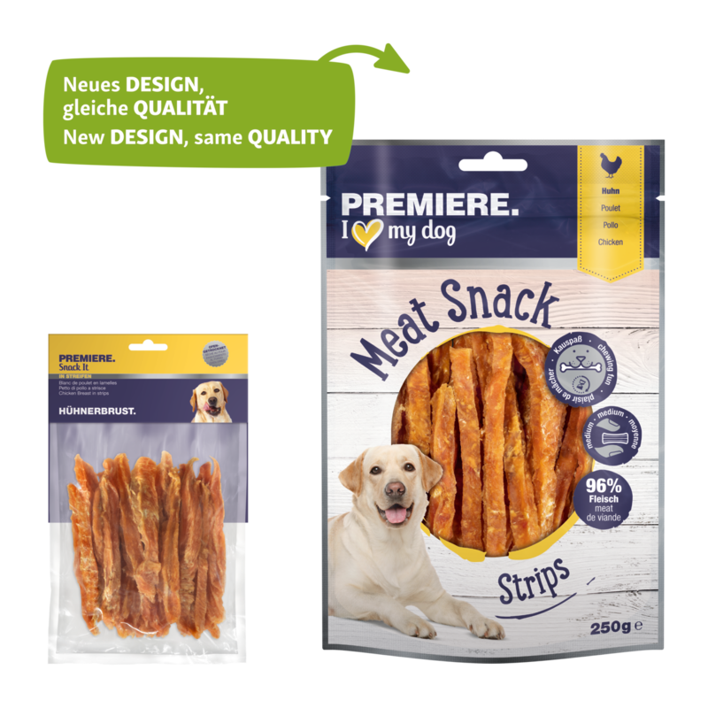 PREMIERE Snacks PREMIERE Hühnerbrust in Streifen 250g