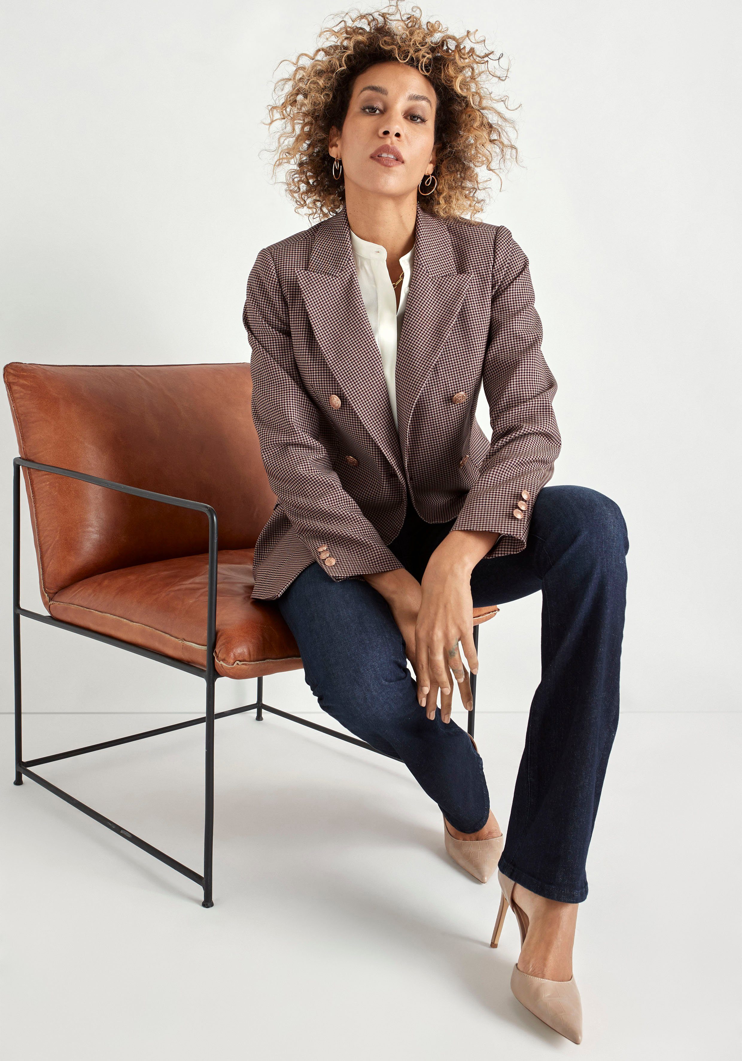 HECHTER PARIS Jackenblazer mit doppelter Knopfleiste
