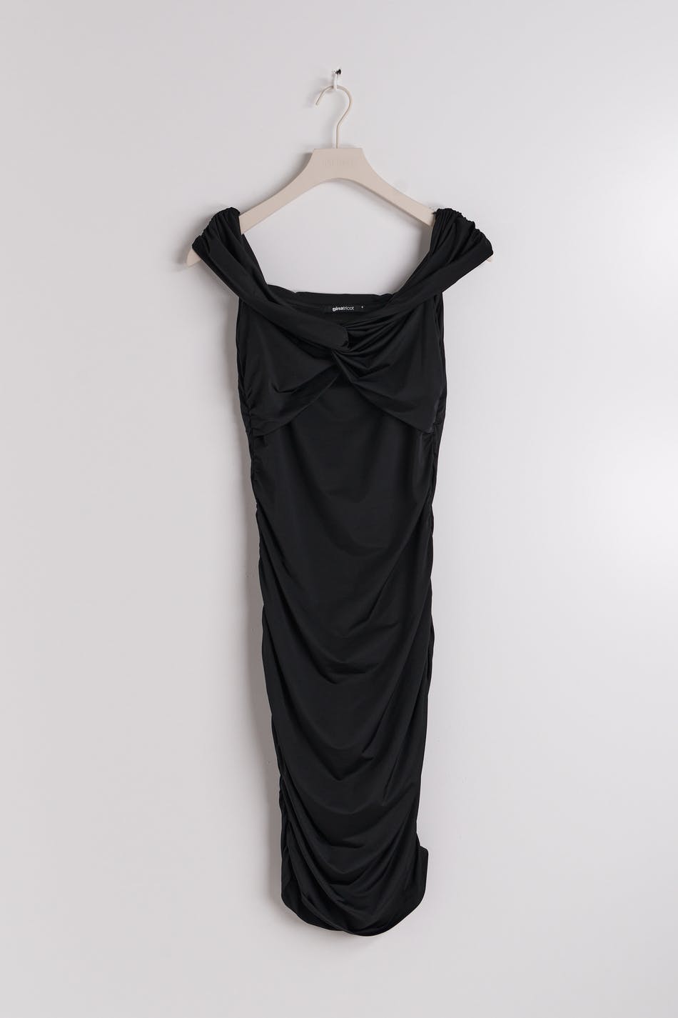Twisted mini off shoulder dress
