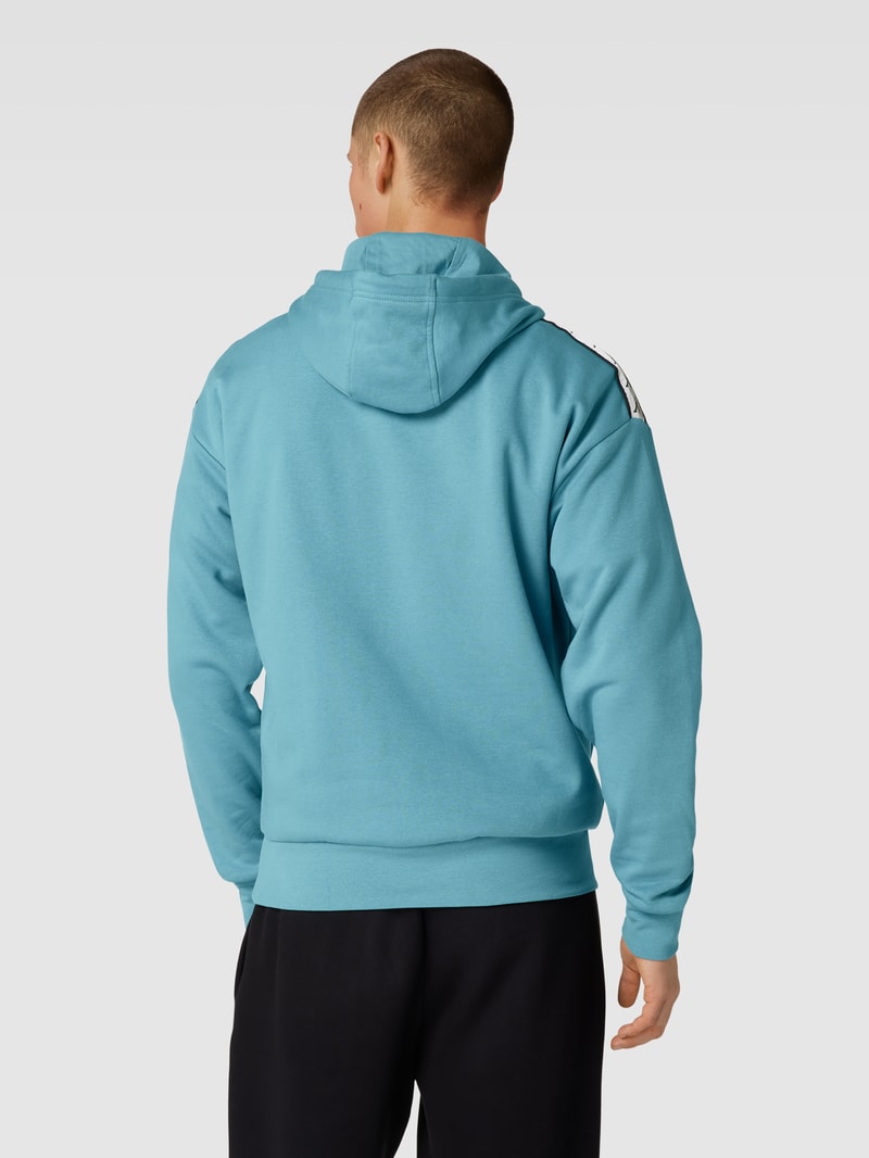 Hoodie mit Logo-Stitching in mint