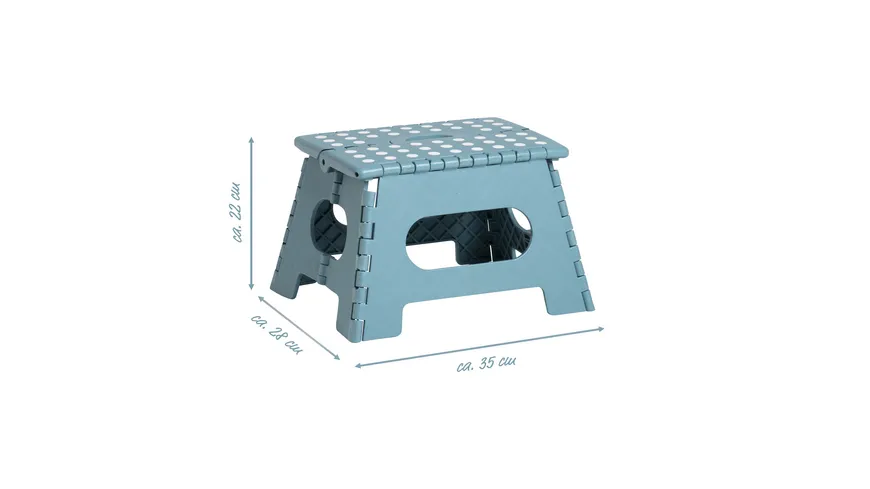 zeller Klapphocker grau