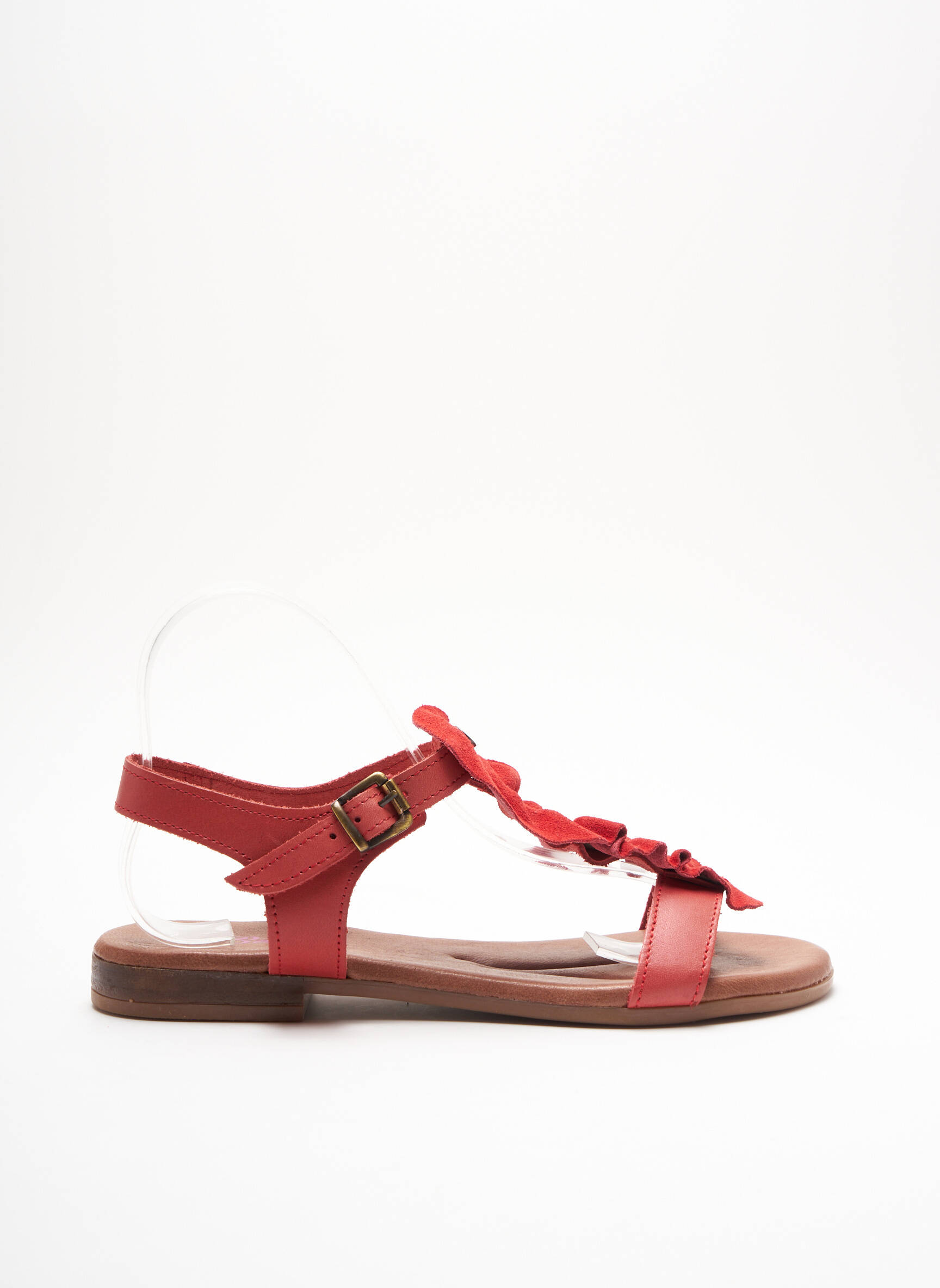 Rebelles Sandales Nu Pieds Femme couleur rouge