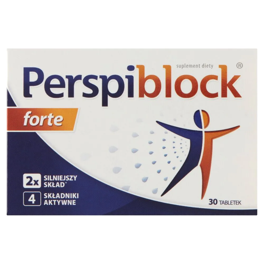 Perspiblock Forte, complément alimentaire pour réduire la transpiration, comprimés