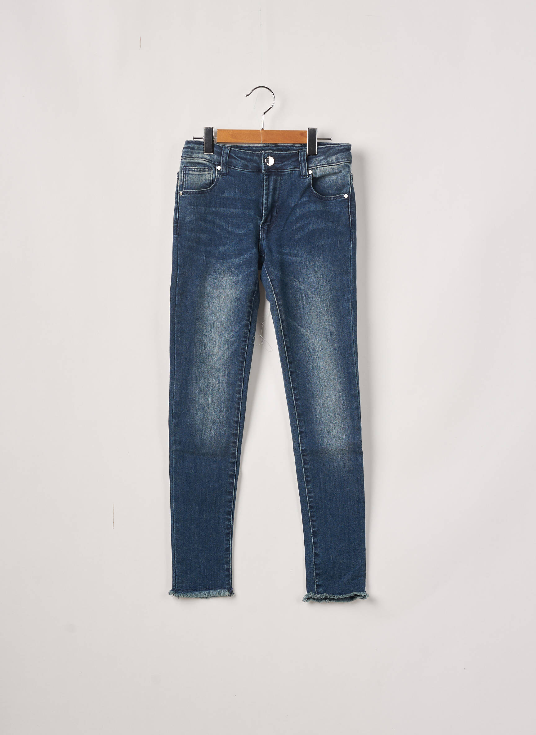 Guess Jeans Skinny Fille couleur bleu