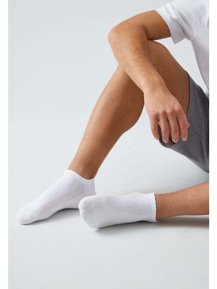 SNOCKS Sneaker Socken aus Bio-Baumwolle 6 Paar in Weiß günstig kaufen