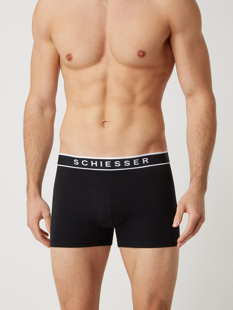Trunks mit Stretch-Anteil im 3er-Pack in schwarz