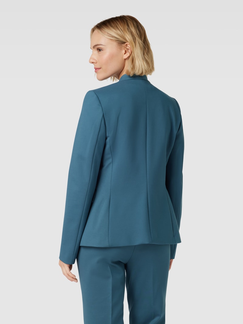 Blazer mit Pattentaschen in lagune