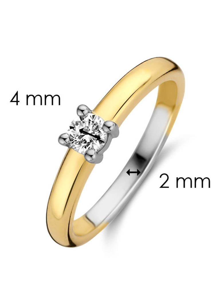I FEEL YOU - Inel Milano acoperit cu zirconiu cubic 12212ZY