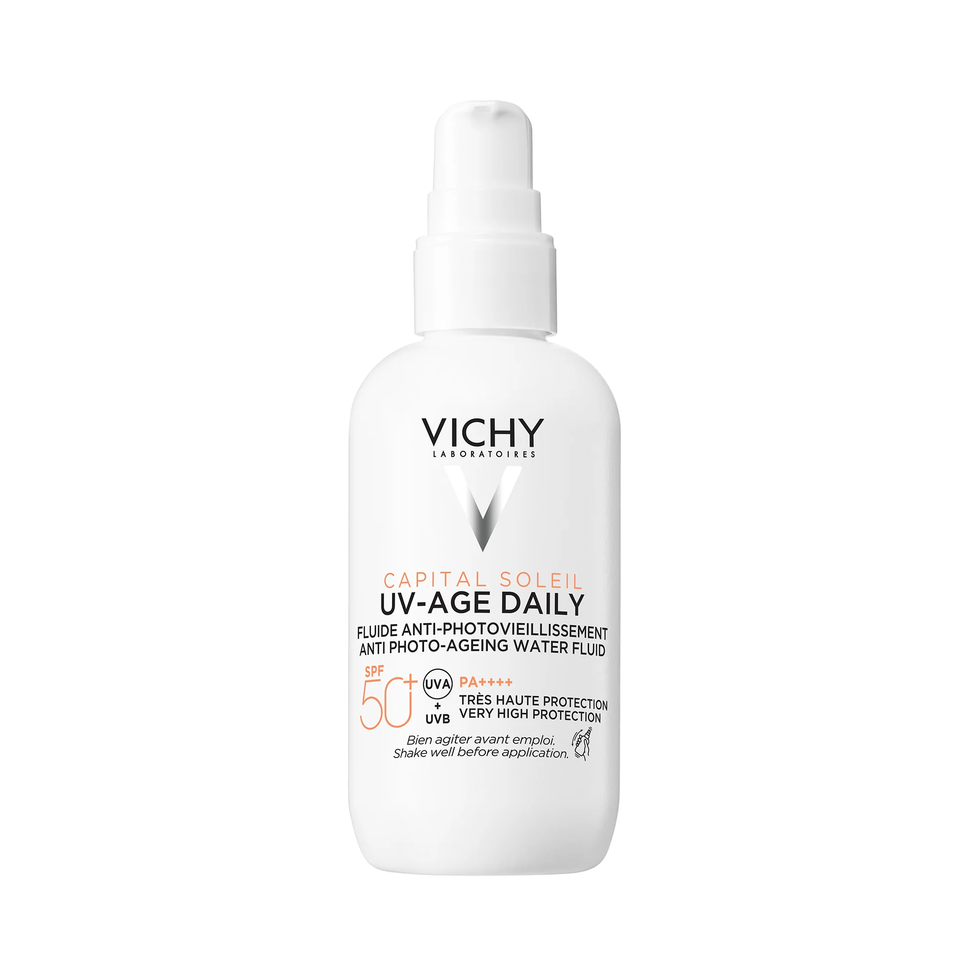 Capital Soleil UV-Age denný fluid proti fotoagingovému starnutiu SPF50+ - ochranné prípravky, opaľovací krém na tvár s vysokou ochranou.