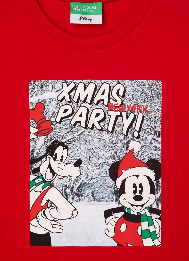 Camisa de manga comprida Benetton com estampa