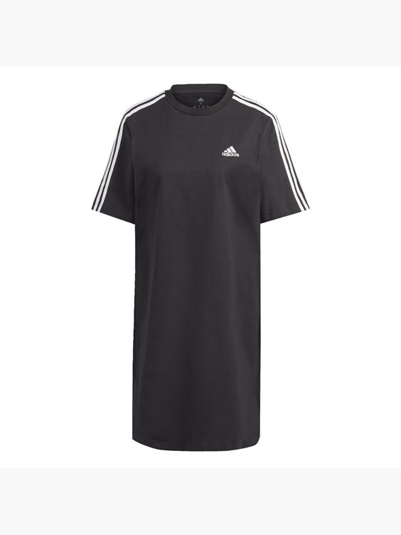 adidas Essentials 3-Streifen Single Jersey Boyfriend T-Shirt-Kleid