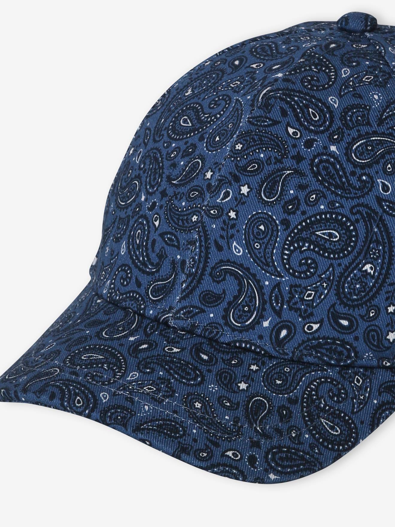 Casquette imprimée esprit bandana garçon marine