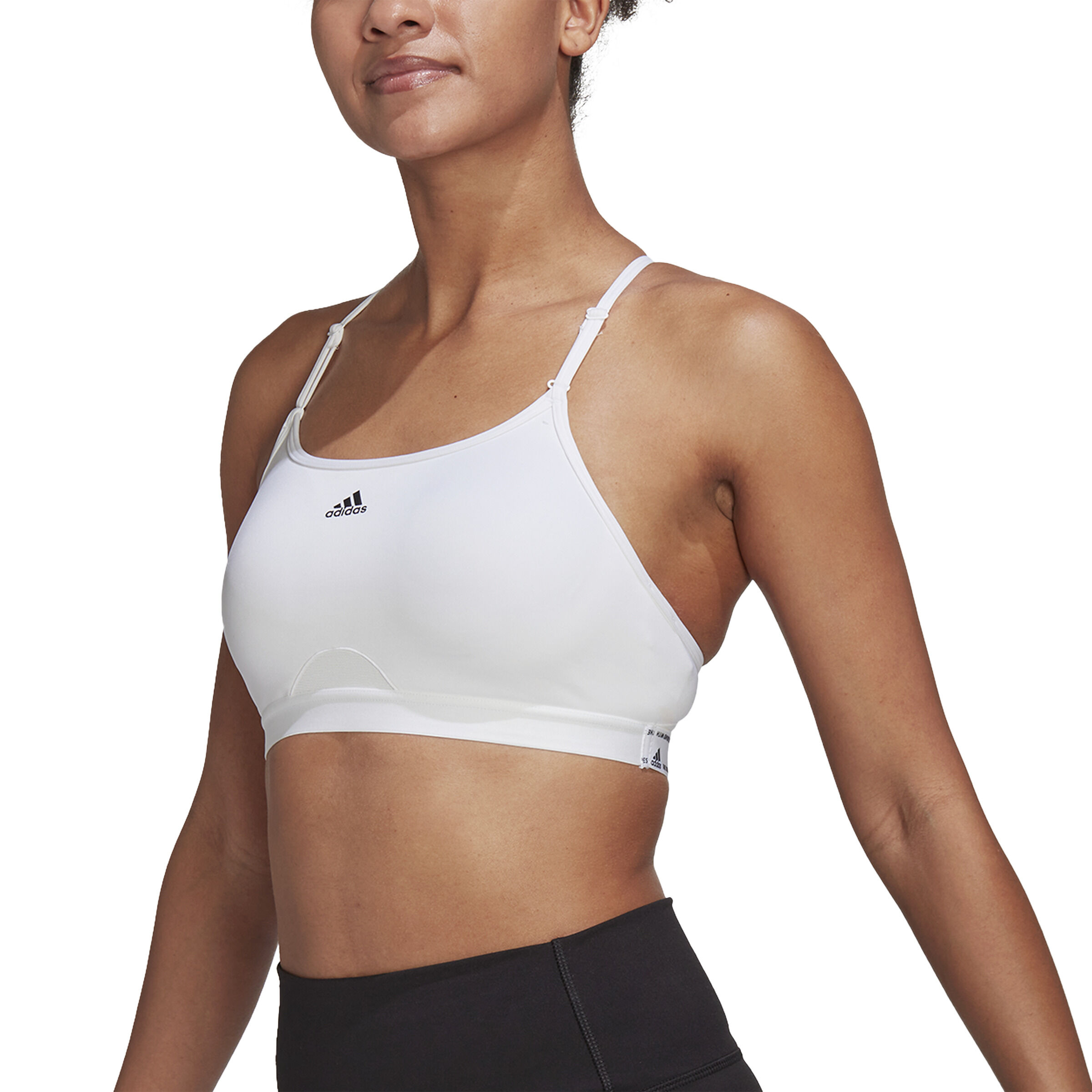 Aeroreact Low-Support Padded Sport-BH Damen - Weiß