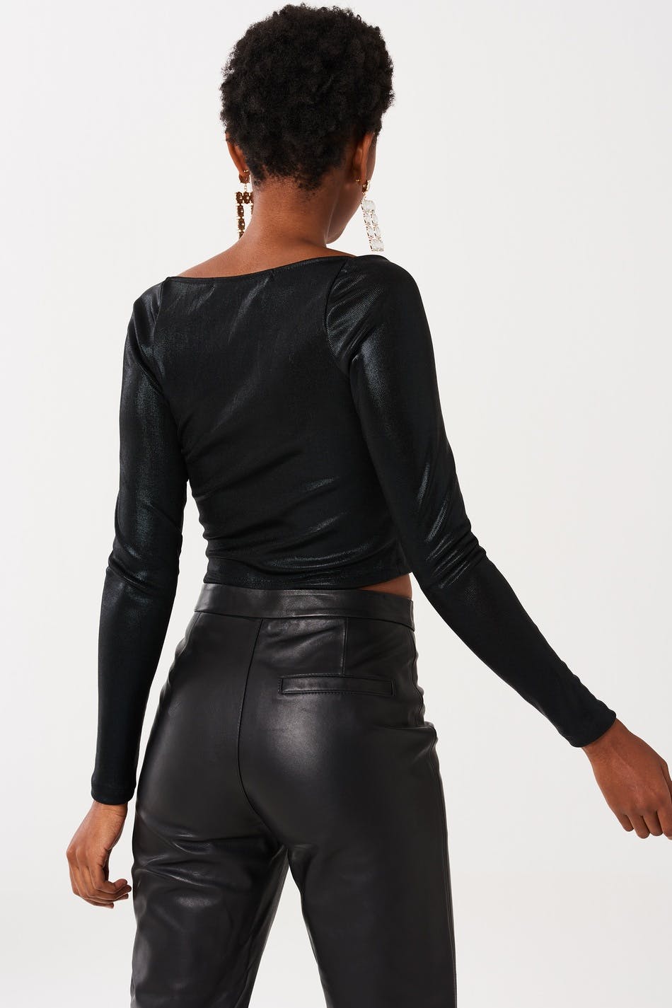 Iris cropped top